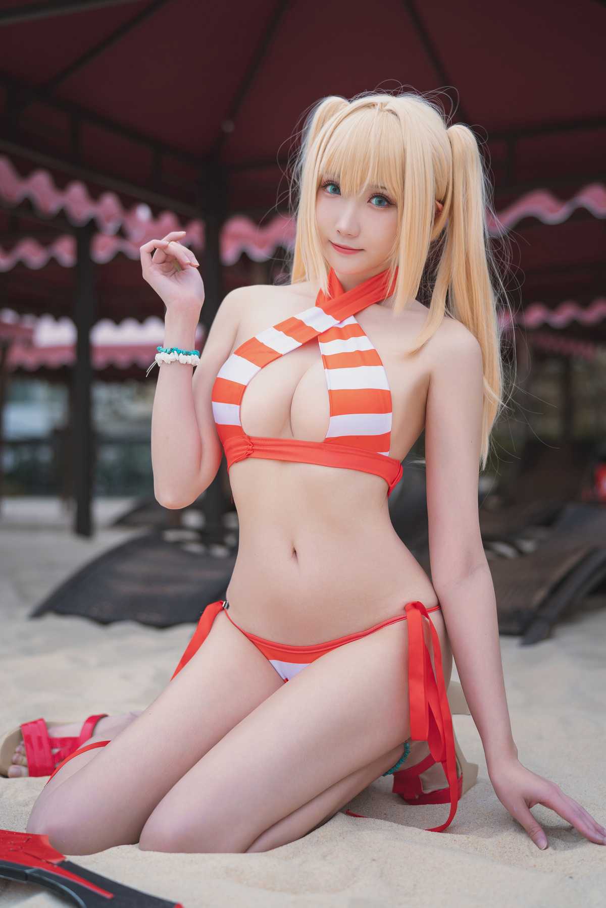 [瓜希酱] 尼禄水着 Nero Swimsuit