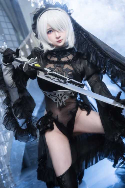 叉子宝宝 Cosplay 2B 尼尔机械纪元